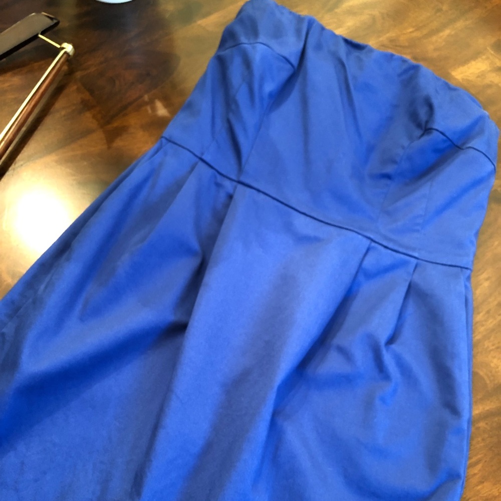 Strapless Tube Dress, Cobalt Blue, Express